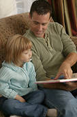 Father Child Reading
